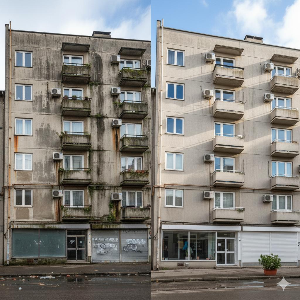 Antes e Depois fachada